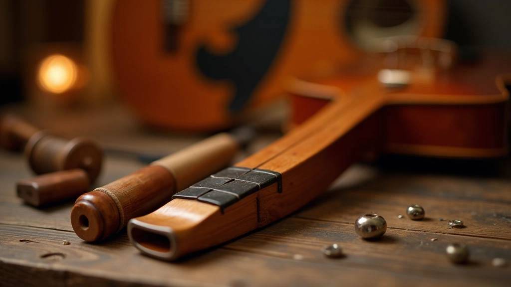 Traditional Irish musical instruments arranged together for folk music sessions